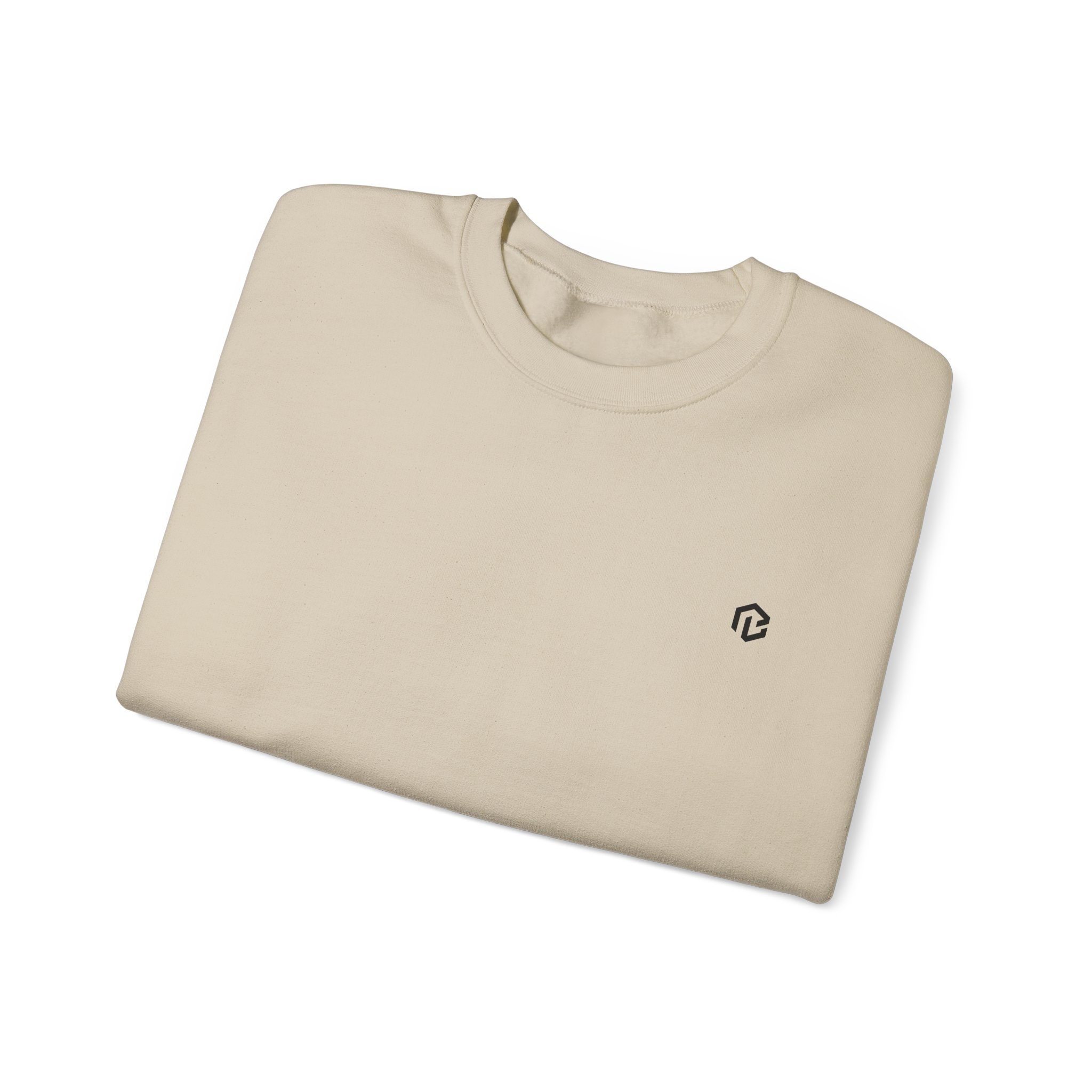 BB · Minimal White Crewneck Sweatshirt — Small Chest Logo Casual Pullover · Druck – Bild 15