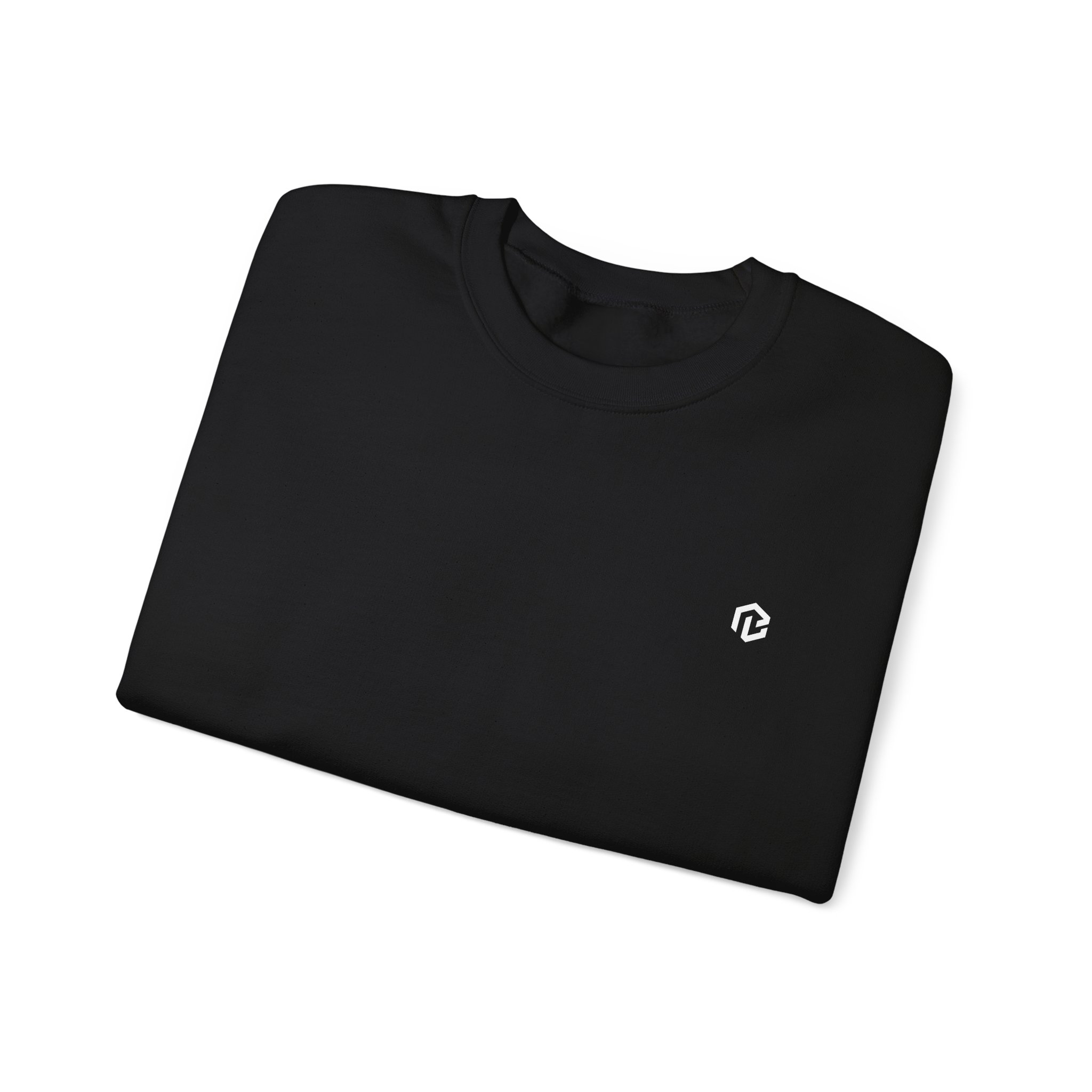 BB · Minimal White Crewneck Sweatshirt — Small Chest Logo Casual Pullover · Druck – Bild 11