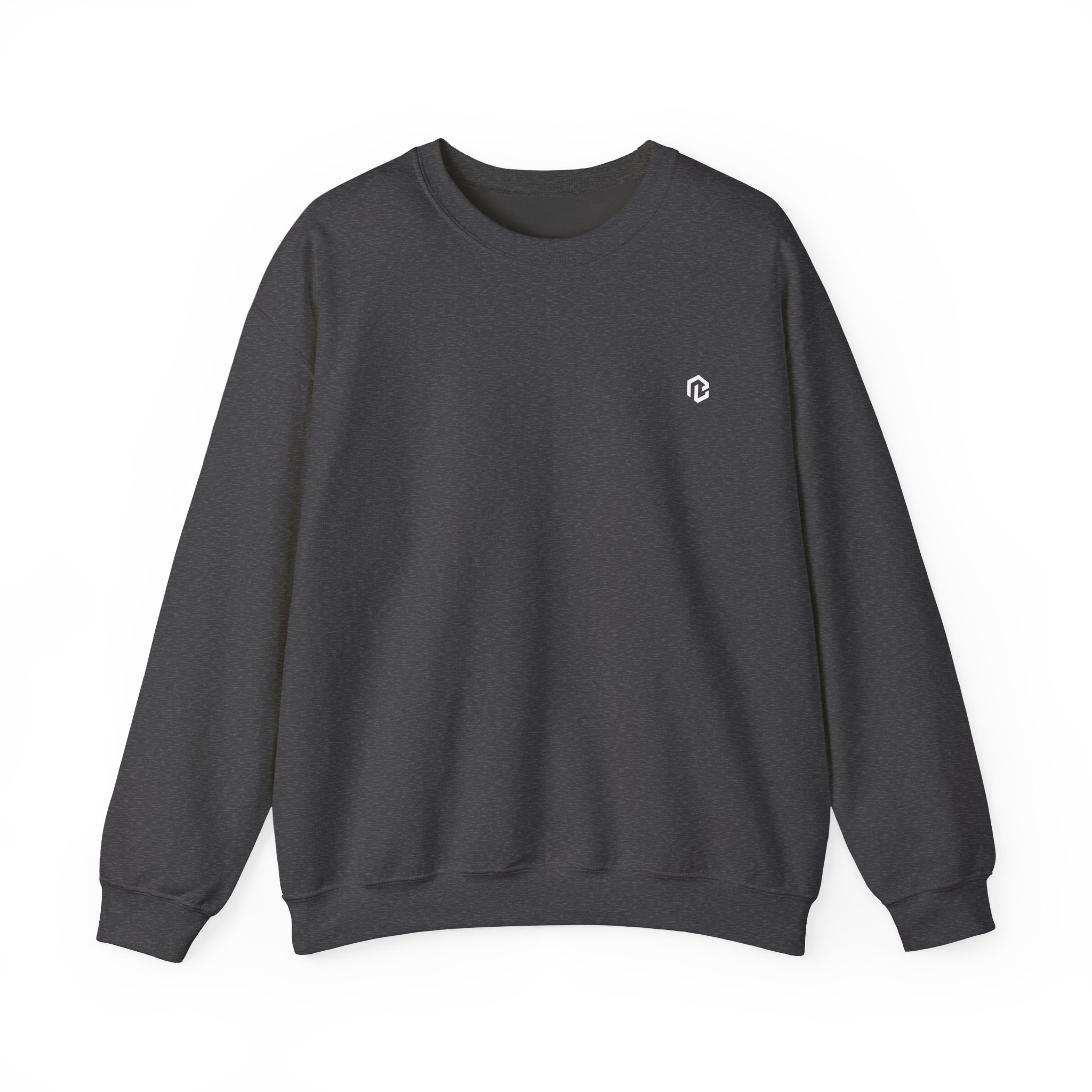 BB · Minimal White Crewneck Sweatshirt — Small Chest Logo Casual Pullover · Druck – Bild 37