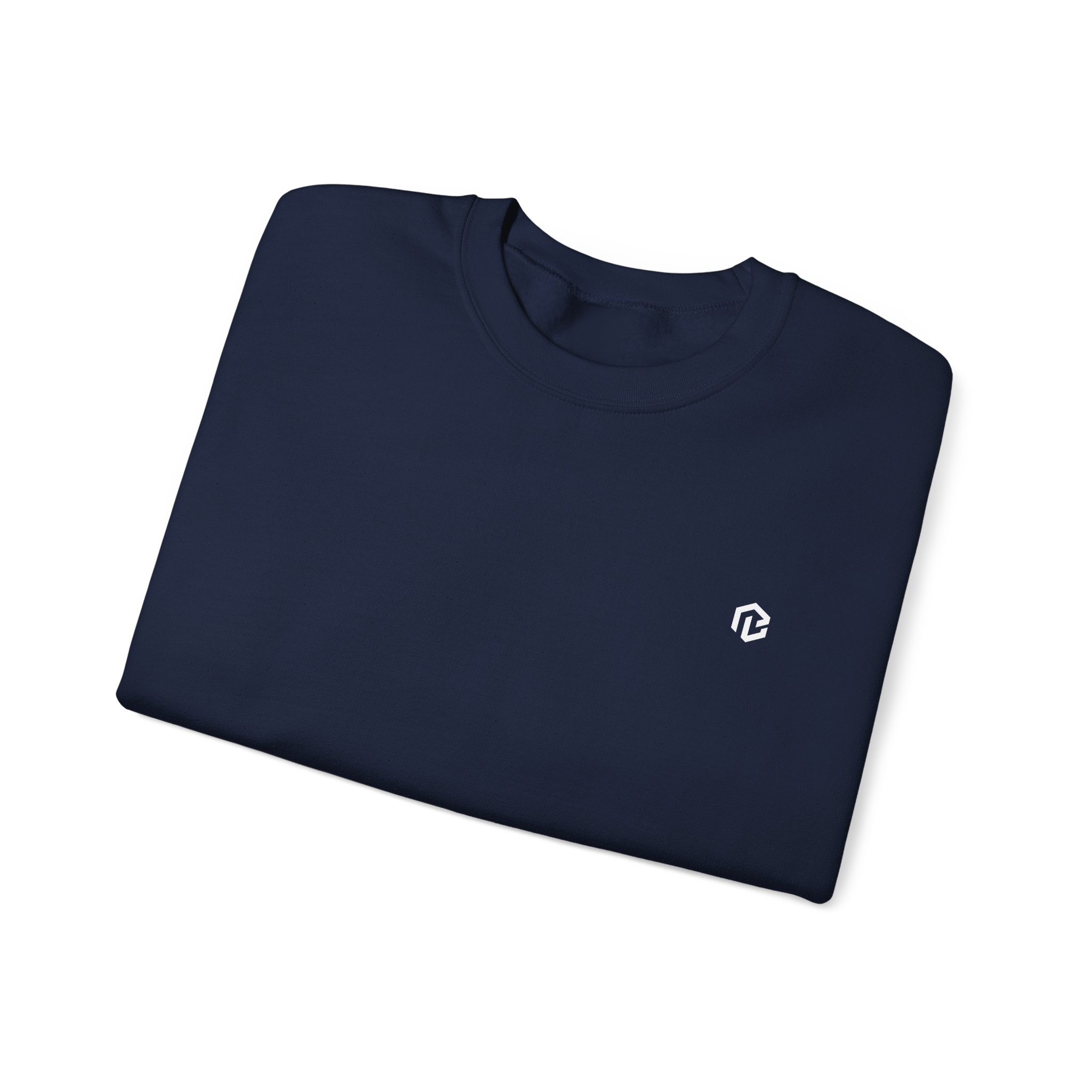 BB · Minimal White Crewneck Sweatshirt — Small Chest Logo Casual Pullover · Druck – Bild 47