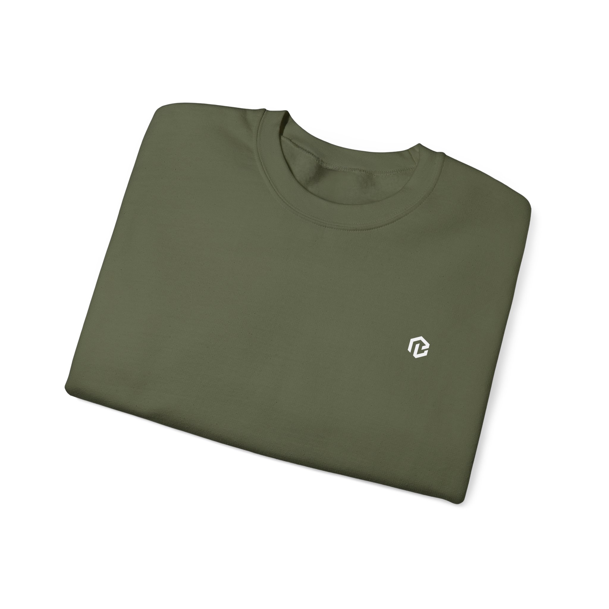 BB · Minimal White Crewneck Sweatshirt — Small Chest Logo Casual Pullover · Druck – Bild 27