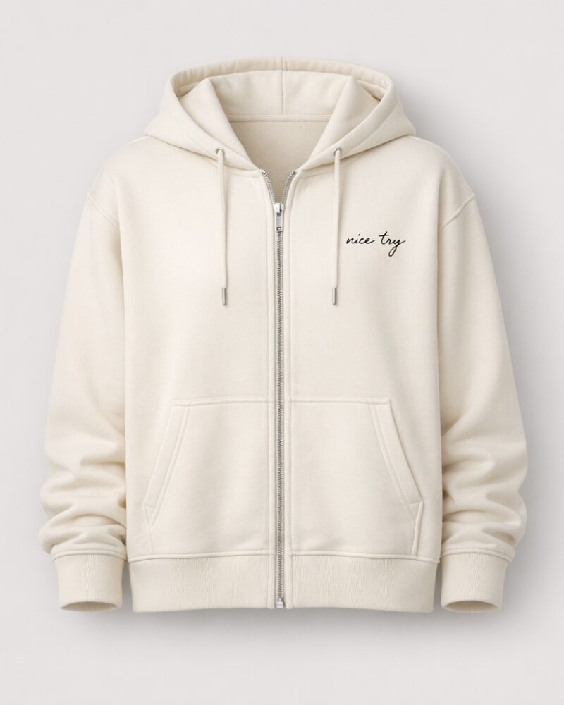 Script Zip Hoodie