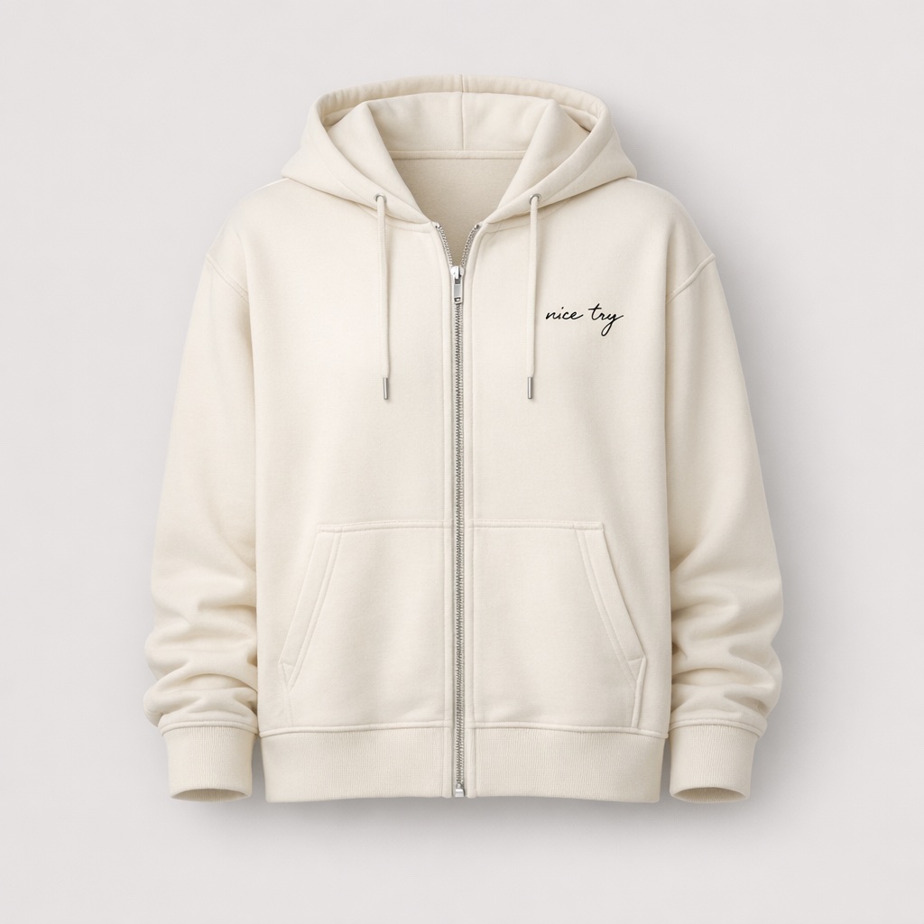 Script Zip Hoodie